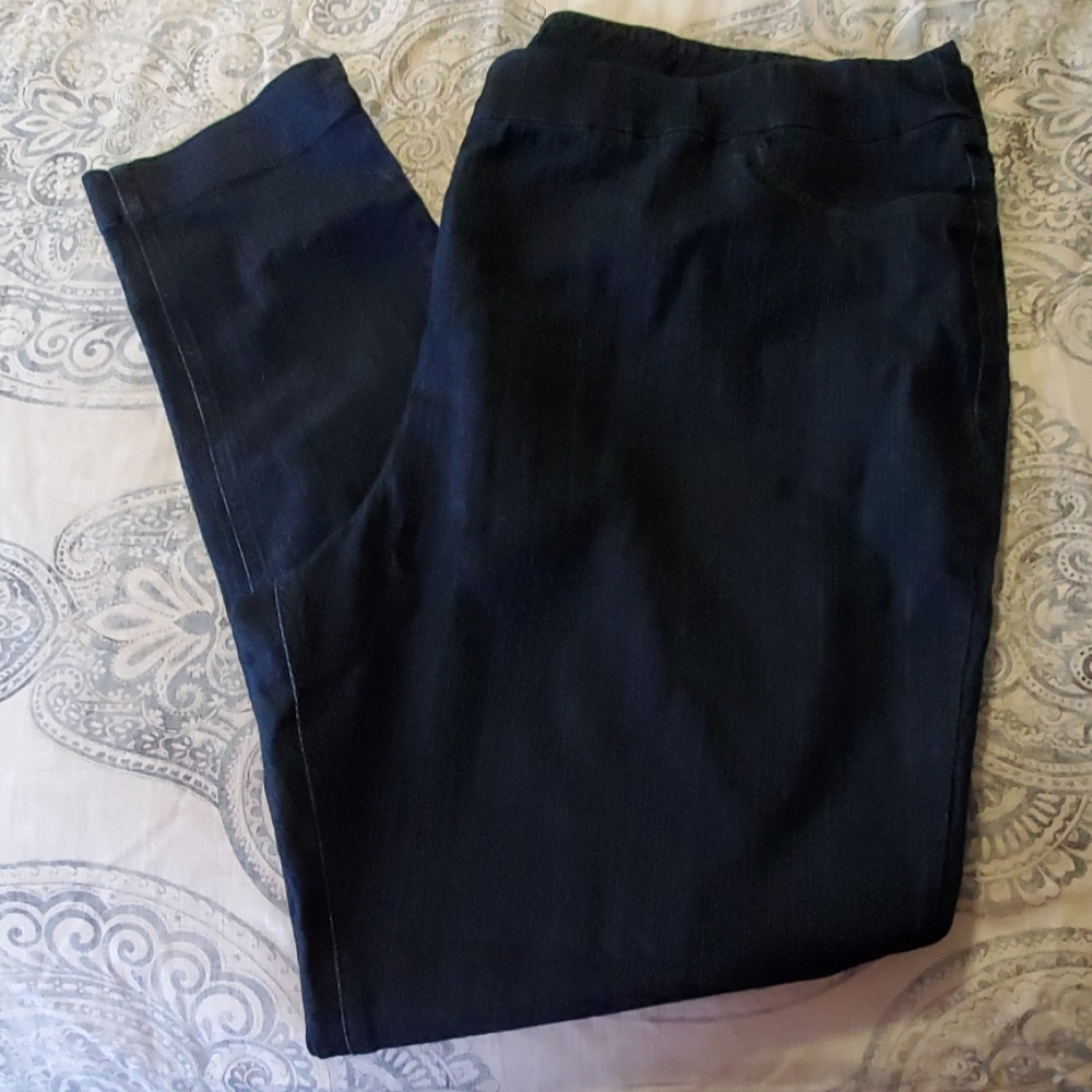 Dark denim jeggings